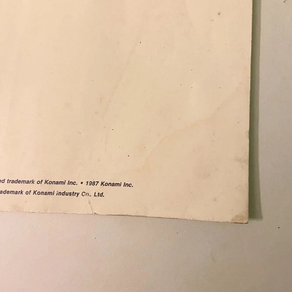 Vintage 1987 Blades  of Steel Konami Instruction Arcade Game Manual - Picture 2 of 12